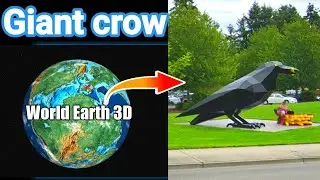#889 giant crow on google earth🌎 #googleearth #googlemaps #worldearth3d #worldearth4d #crow