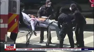 Nation of Islam follower Noah Green radicalized by farrakhan & BLM stretchered away U.S. Capitol