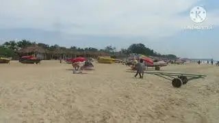 Обзор пляжа Бага,Гоа,Индия     ( Overview of Baga Beach, Goa, India.)