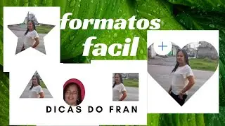 COMO FAZER FOTOS REDONDAS CIRCULO ESTRELA CORAÇAO
