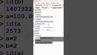 id() Function | print id of a variable in python.   