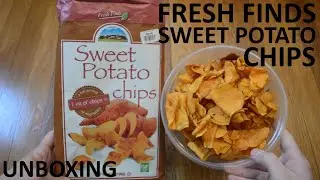 Unboxing Fresh Finds Sweet Potato Chips 7 OZ Bag