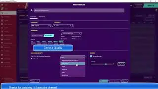 How to change Graphics Quality on Footbal Manager 2021