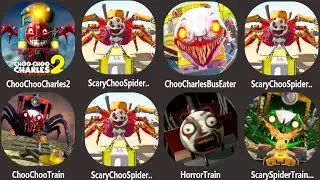 Choo Choo Charles 2 Mobile vs Cursed Thomas,Bus Eater,Choo Choo Train,Horror Train Game,Spider Train