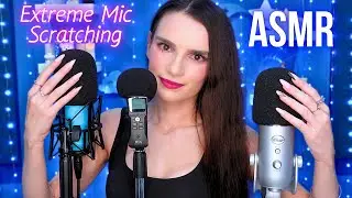 ASMR EXTREME Mic Scratching with 3 MICS & Long Nails to MELT Your Brain 🤤 No Talking for Sleep 😴 4K