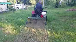 мульчер в работе
