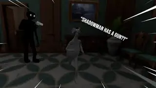 Hiding from the shadowman in VRchat Murder