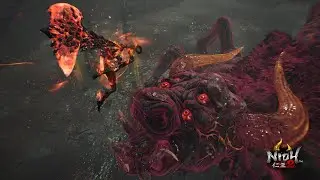 Nioh 2 Level 750 Gyuki Vs OP Fire Build With Switchglaive