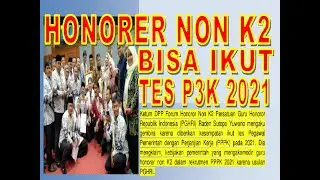 HONORER NON K2 DIANGKAT JADI PNS? HONORER NON K2 BISA IKUT TES P3K