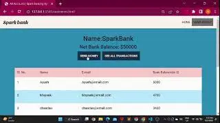 The Spark Foundation || Basic Bank System #gripjanuary23 #grip23 #sparkfoundation