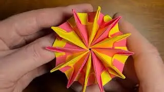 Оригами антистресс из бумаги без клея