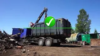 Порядок работы самосвала с КМУ