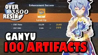 I Farmed 100 BLIZZARD STRAYER Artifacts For GANYU | Artifact Hunting | Genshin Impact