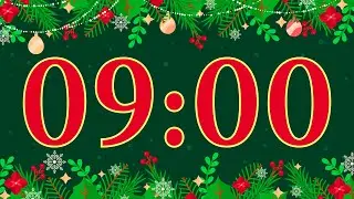 9 minute timer christmas with alarm 🎵⏰
