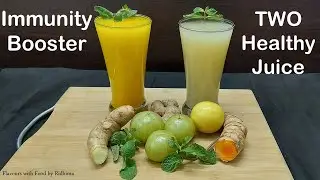 Amla & Fresh Turmeric Detox Juice for Healthy Hair, Weight Loss, Glowing Skin, Control BP & Diabetes