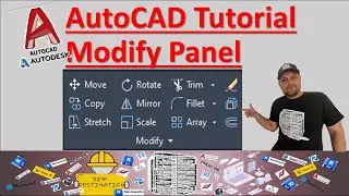 AutoCAD Modify Panel Mastery | All Tools Explained: Move, Copy, Trim, Mirror & More!
