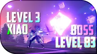 LVL 3 XIAO vs LVL 83 Electro Hypostasis (Electro Cube Boss) - Genshin Impact