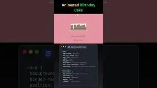 Animated Birthday Cake in CSS! 🎂 | Creative HTML Animation