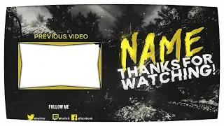 Free Youtube Gaming Outro 2017【Free PSD File】
