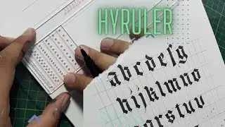 Hyruler ile kılavuz hazırlama ve Fraktur Alfabe | Fraktur Alphabet with Hyruler