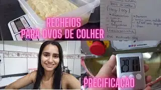 PRODUÇÃO PARA A PÁSCOA/ RECHEIOS/ mostrando como anotar tudo para fazer a precificação certa!