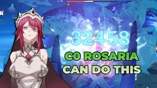 Lvl 80 C0 Rosaria 32k DMG quick showcase 