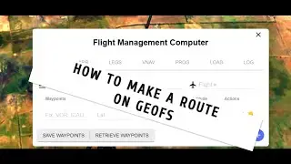 How to make a Route in GeoFS!