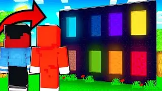 HASANLA RENKLİ PORTALLARA GİRDİK !!  - Minecraft