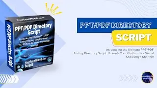 PHP PPT/PDF Directory Script Admin area - How to Use