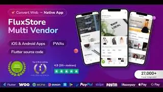 FluxStore MultiVendor app (WCFM, Dokan)⚡️The latest demo (Flutter E-Commerce App)