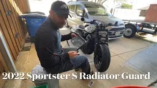 Homemade DIY Radiator Guard Build 2022 Harley Davidson Sportster S