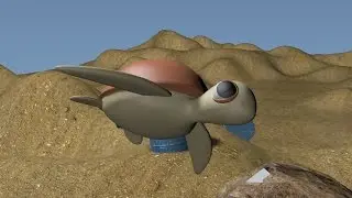 Sea Turtle Animation  海龜動畫系列(三)海底地形貼圖和背景