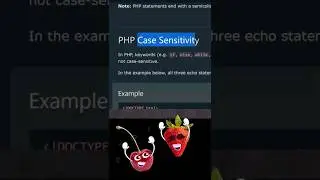 PHP Case Sensitivity #shorts