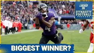 Ravens WR Zay Flowers = Biggest Dynasty Winner?