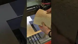 Curly plywood cutting on a Wattsan laser machine #wattsan #lasercutting #plywood #shorts