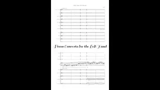 Original Composition | Piano Concerto for the Left Hand