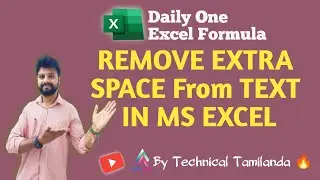 How to Remove Extra Space from Text in MS Excel | Excel Tips & Tricks | Remove Extra Spaces in Excel