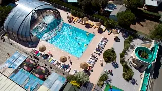 Vidéo drone camping vendee - clip vidéo - photo aérienne - 360° mobile home