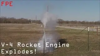 Rocket Engine Tests--V-4 Rocket Engine Explodes With a Bang!