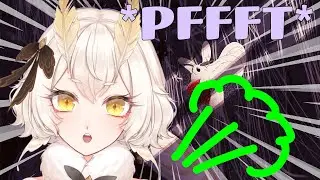 Yuzu Didn't Realize She Wasn't Muted and FARTS!? | Sanagi Yuzu Moth Girl VTuber Clips
