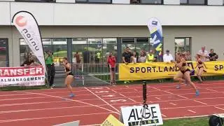 Алина Талай - 12,41с - рекорд Беларуси в беге на 100м с барьерами