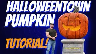 HALLOWEENTOWN PUMPKIN TUTORIAL - GLOW IN THE DARK!