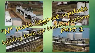 N SCALE LAYOUT UPDATE... building a 3D printed tank car loading platform...part 1