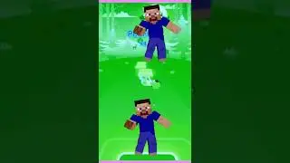 Tiles Hop Game MINECRAFT Dancing #shorts #minecraft