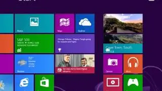 Gettng Started with Windows 8.x Overview - Start Screen Live Tiles desktop charms