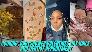 Weekly Vlog  | babyshower + hair & nails done + cooking  breakfast + etc