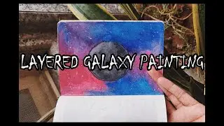 Layered Galaxy Painting | Camel WaterColour