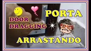 COMO CONSERTAR PORTA ARRASTANDO NA CERÂMICA, PISO OU PORCELANATO, DOOR DRAGGING