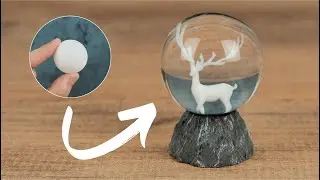 Make Mini Epoxy Sphere from Ping Pong Ball | Epoxy Resin Art