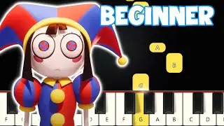 The Amazing Digital Circus - Main Theme | Beginner Piano Tutorial | Easy Piano